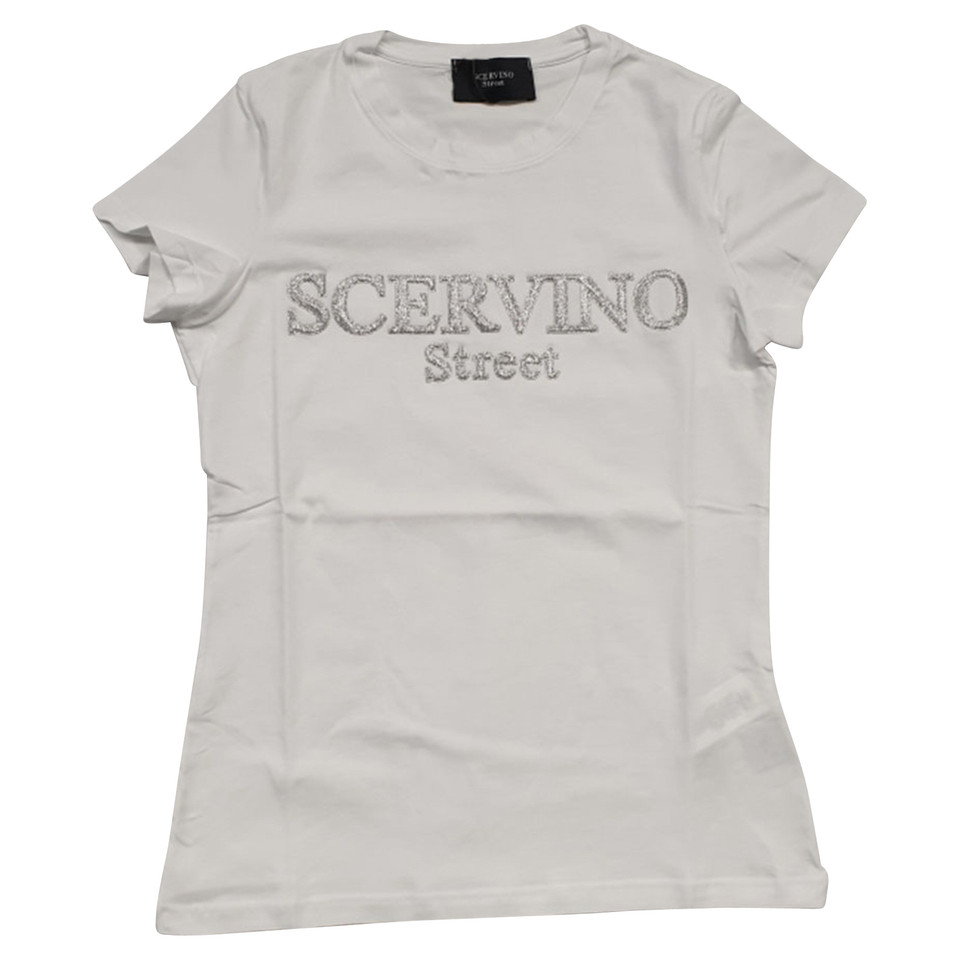Ermanno Scervino Top en Coton en Blanc