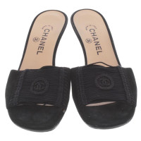 Chanel Suede mules