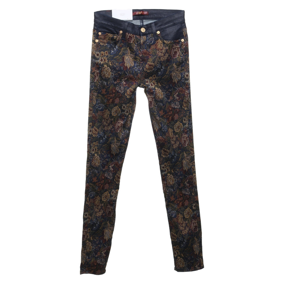 7 For All Mankind Jeans with a floral pattern