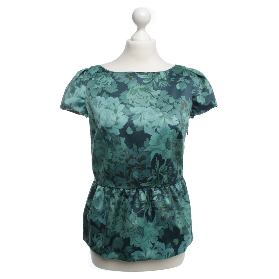 Max & Co Satin blouse with floral print