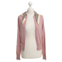 Prada Pink cardigan with silk cloth