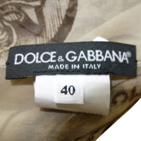 Dolce & Gabbana caftano in seta con motivo