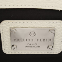 Philipp Plein Handtasche aus Leder in Weiß