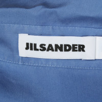 Jil Sander Capispalla in Seta in Blu