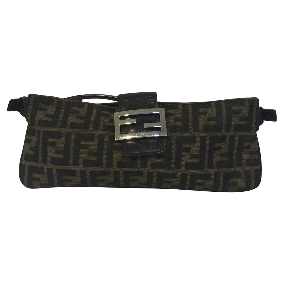 Fendi Baguette Bag aus Canvas in Braun