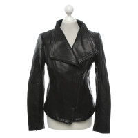 Andere Marke Jacke/Mantel aus Leder in Schwarz