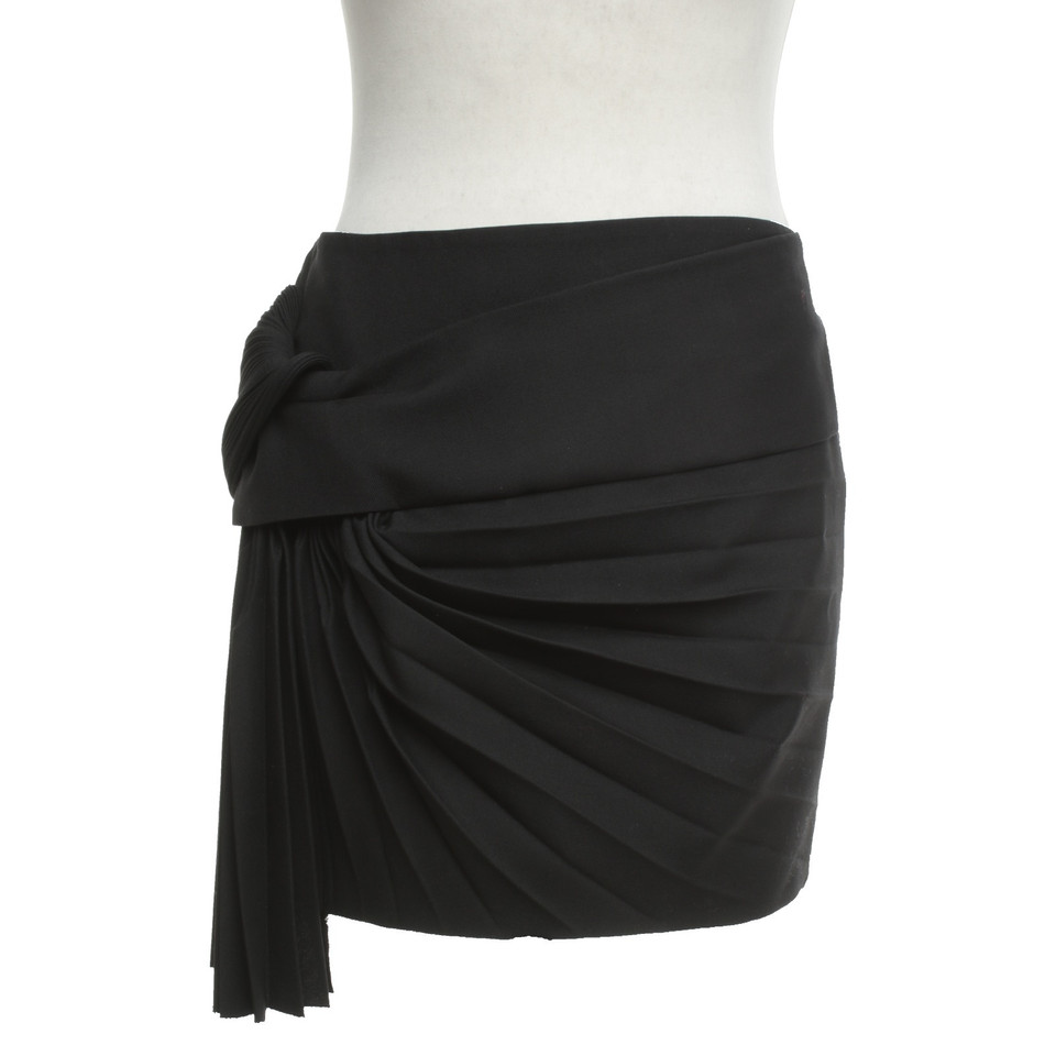 Saint Laurent Rok met draperie