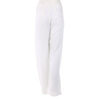 Armani Jeans Trousers Linen in White