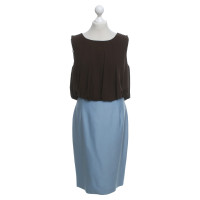 Escada Dress in brown / light blue
