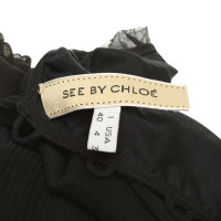 See By Chloé Schwarzes Kleid aus Seide