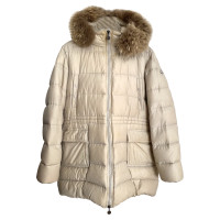 Moncler Jacke/Mantel in Creme