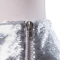 Zoe Karssen Silver-colored sequin skirt
