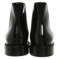 Saint Laurent Bottines en Cuir verni en Noir