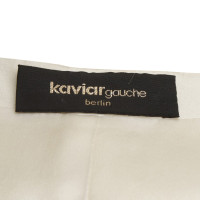 Kaviar Gauche Bianco di gilet di pelliccia del faux