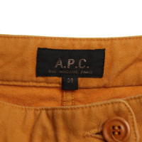 A.P.C. Pantaloni in ocra