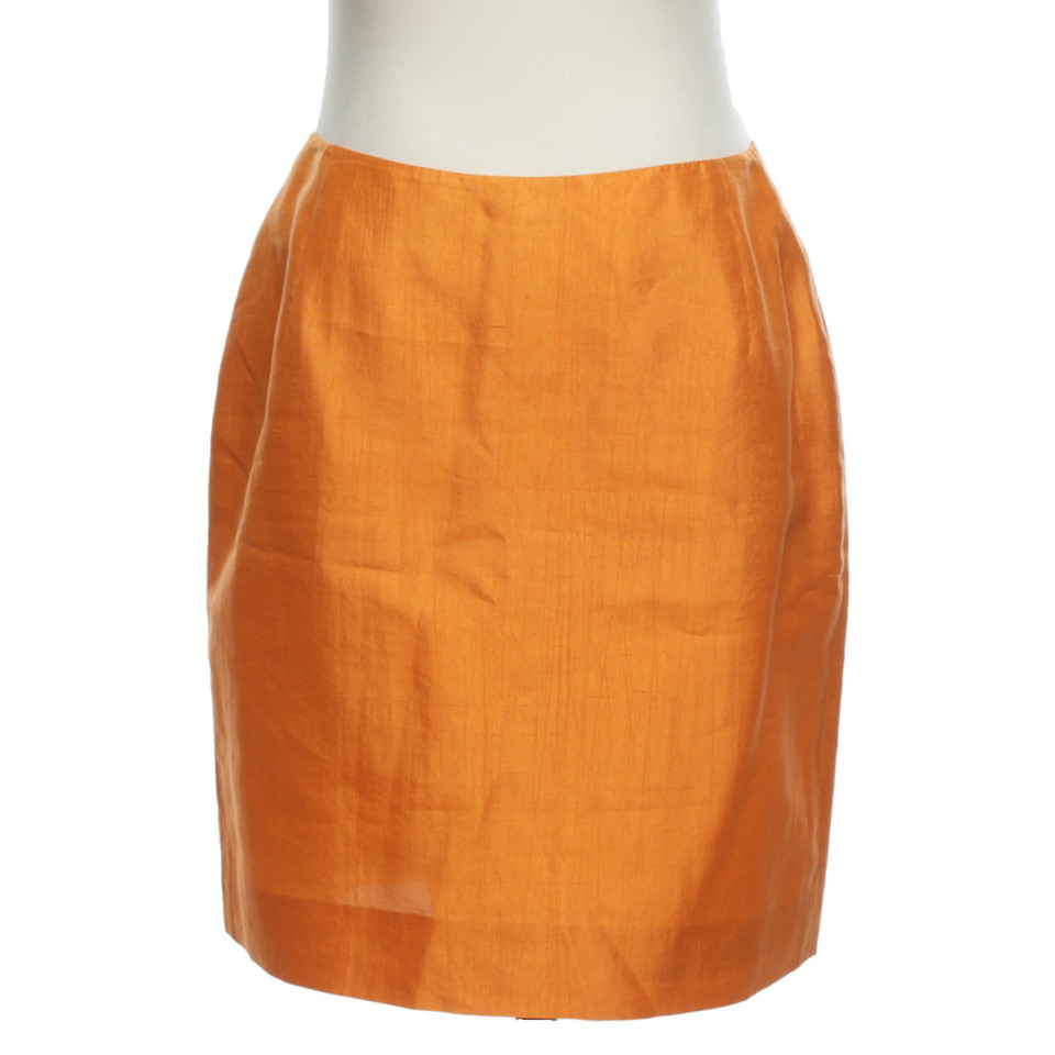 Donna Karan Skirt Silk in Orange