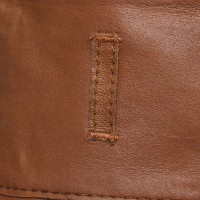 Hugo Boss Leather skirt in brown