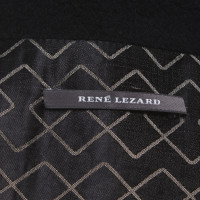 René Lezard Jacke/Mantel aus Wolle in Schwarz