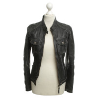 Oakwood Leather jacket in dark gray