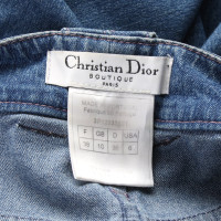 Christian Dior Rok Katoen in Blauw