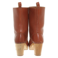 Swedish Hasbeens Boots Leather in Brown