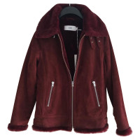 Closed Leather jacket in Bordeaux