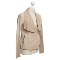 Twin Set Simona Barbieri Leather jacket in beige