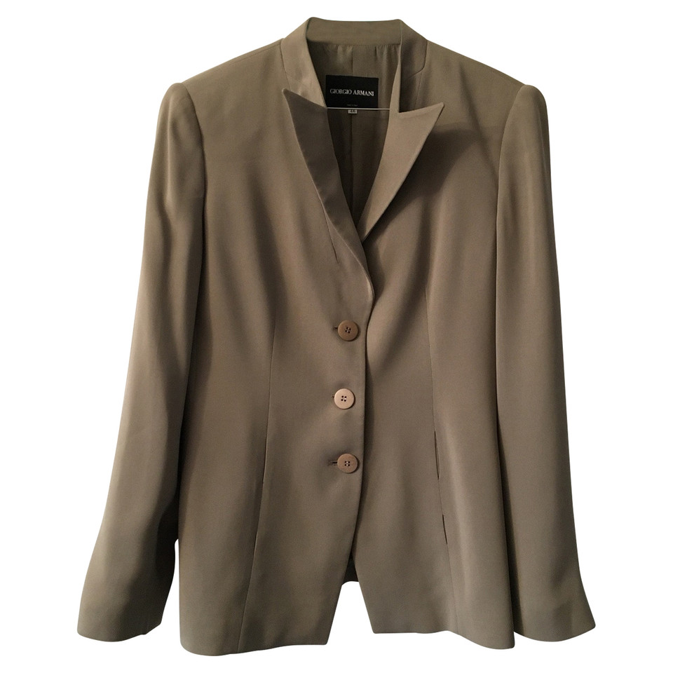 Giorgio Armani Jacket/Coat Viscose in Grey