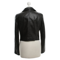 Strenesse Blue Leather jacket in black