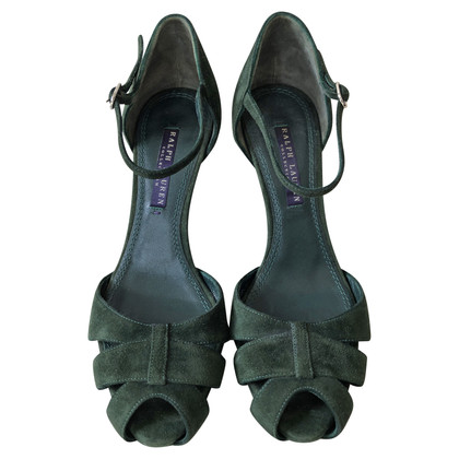 Ralph Lauren Purple Label Sandalen aus Wildleder in Grün