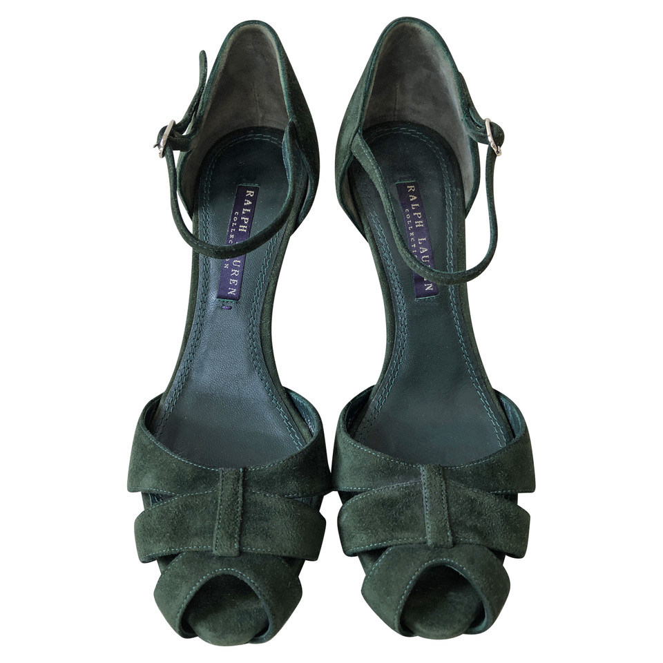 Ralph Lauren Purple Label Sandals Suede in Green