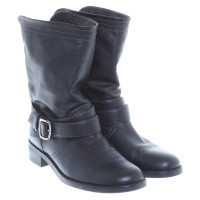 Bally Black leather boots