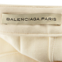 Balenciaga Wollen broek in crème