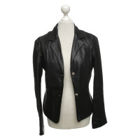 Trussardi Blazer Leather in Black