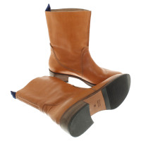 Boss Orange Leather boots in brown