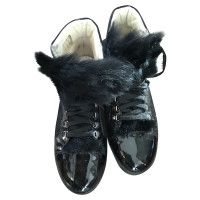 Cesare Paciotti Chaussures de sport en Cuir verni en Noir