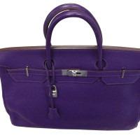 Hermès Birkin Bag 40 aus Leder in Violett