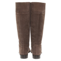 Max Mara Bottes en Daim en Marron