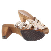 Marc Cain Sandals in reptile leather-look