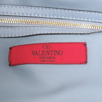 Valentino Garavani Shopper aus Leder in Blau