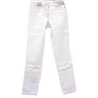 Chanel Jeans in Tela in Bianco
