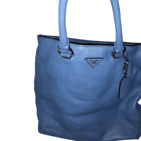 Prada Shopper Leather in Blue