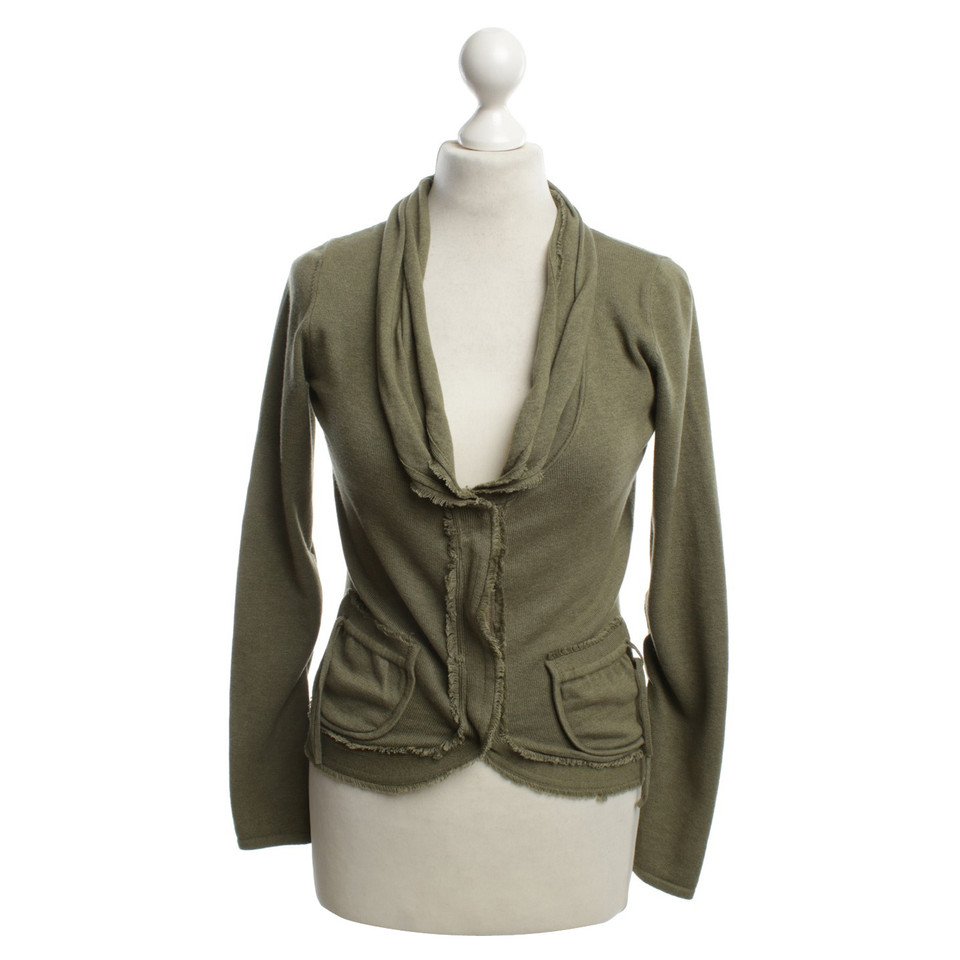 Allude Cardigan in olive