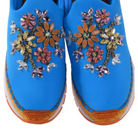 Dolce & Gabbana Sneakers avec garniture de pierres précieuses