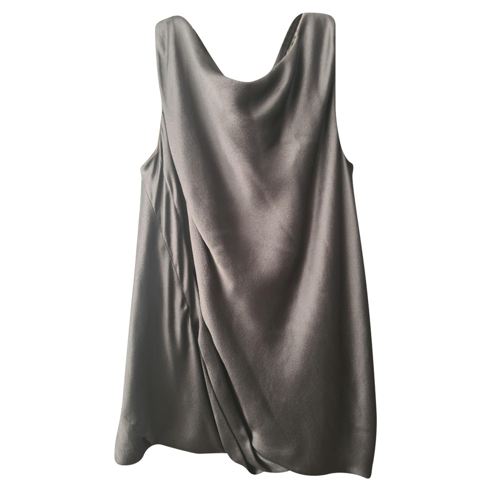 Alberta Ferretti Top Silk in Grey