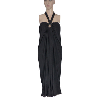 Hermès Kleid aus Viskose in Schwarz