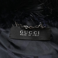 Gucci Jacket/Coat Suede in Blue