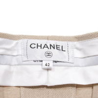 Chanel Hose aus Baumwolle in Beige