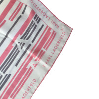 Karl Lagerfeld Schal/Tuch aus Seide in Rosa / Pink