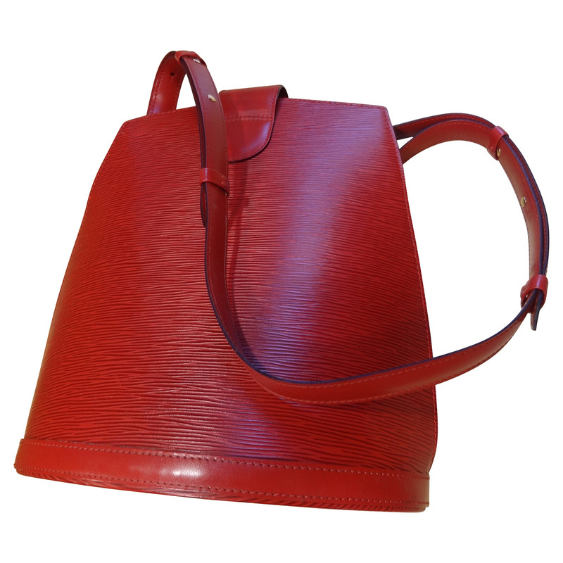 Louis Vuitton &quot;Cluny Bucket Bag Epi&quot;&#39; in red - Buy Second hand Louis Vuitton &quot;Cluny Bucket Bag ...
